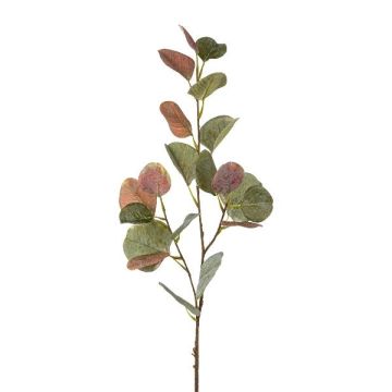 Decorative eucalyptus branch KALHEN, green-purple, 75cm