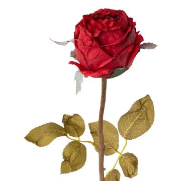Decorative flower Rose ZONFER, red, 24"/60cm