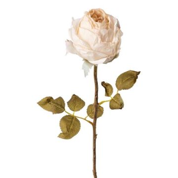 Decorative flower Rose ZONFER, cream, 24"/60cm