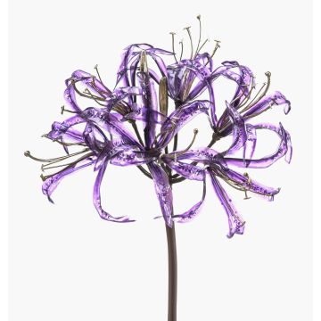 Artificial garden amaryllis LEIALOHA, glamour-purple-electrum, 30"/75cm