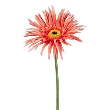 Artificial flower Gerbera FELISY, salmon, 26"/65cm