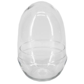 JAMAE glass dome, transparent, 19.5 cm, Ø 12.5 cm JAMAE glass dome, transparent, 19.5 cm, Ø 12.5 cm