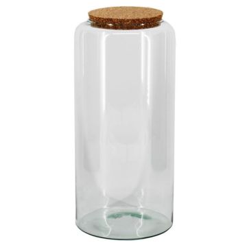 KEDAR storage jar with cork lid, clear, 40 cm, Ø19 cm KEDAR storage jar with cork lid, clear, 40 cm, Ø19 cm