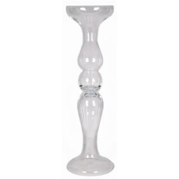 RACHEL decorative glass vase on a base, clear, 80.5 cm, Ø22 cm RACHEL decorative glass vase on a base, clear, 80.5 cm, Ø22 cm