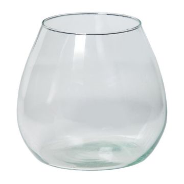 Candle holder KESSIE made of glass, clear, 6"/15cm, Ø6"/15cm
