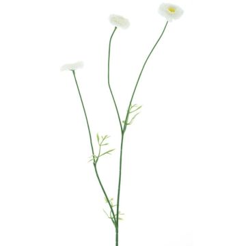 False flower branch Daisy NIKSA, cream, 22"/55cm