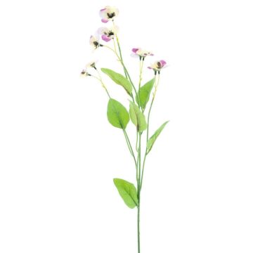 Artificial pansy branch YENIA, pink-fuchsia-cream, 24"/60cm Artificial pansy branch YENIA, pink-fuchsia-cream, 24"/60cm