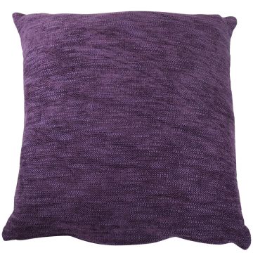 Canvas decorative cushion KALUA, violet, 18"x18"/45x45cm