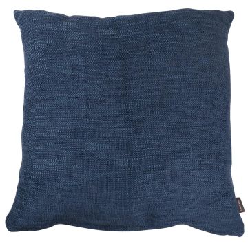Canvas decorative cushion KALUA, navy blue, 18"x18"/45x45cm