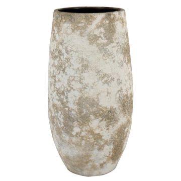 AROON ceramic flower vase with marbled finish, antique white, 50 cm, Ø26 cm AROON ceramic flower vase with marbled finish, antique white, 50 cm, Ø26 cm