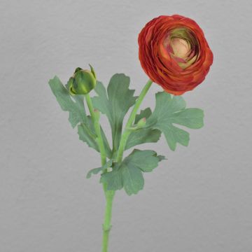 Artificial ranunculus CADISS, orange, 50cm, Ø7.5cm