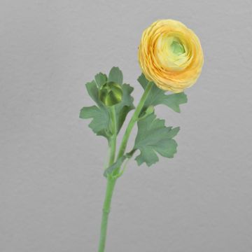 Artificial ranunculus CADISS, yellow, 50 cm, Ø7.5 cm