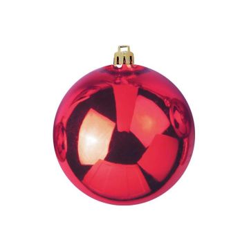 Christmas bauble TEODORA, shiny red, Ø 12"/30 cm