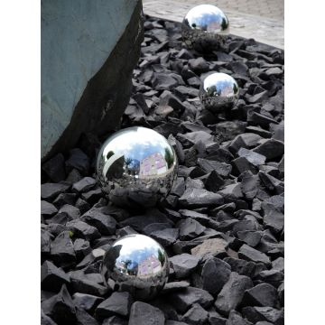 Christmas bauble TEODORA, shiny silver, Ø12"/30cm Christmas bauble TEODORA, shiny silver, Ø12"/30cm