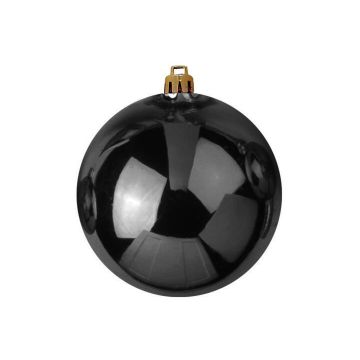 Christmas bauble TEODORA, shiny black, Ø12"/30cm Christmas bauble TEODORA, shiny black, Ø12"/30cm
