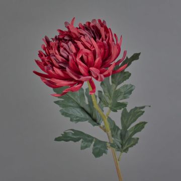 Decorative chrysanthemum LINGYUN, dark red, 65cm, Ø16cm Decorative chrysanthemum LINGYUN, dark red, 65cm, Ø16cm