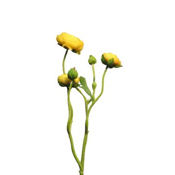 Decorative flower branch, ranunculus JIXIANG, yellow, 20"/50cm Decorative flower branch, ranunculus JIXIANG, yellow, 20"/50cm