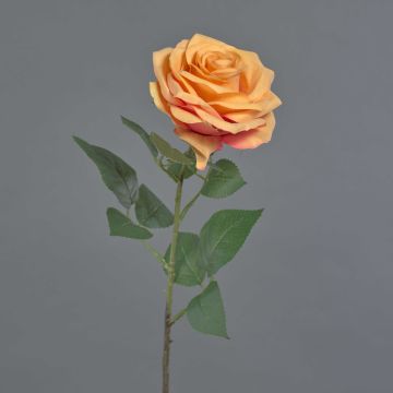 KAILIN artificial rose, orange-pink, 65 cm, Ø 9 cm