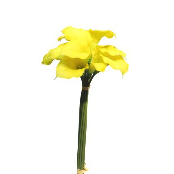 YONGHENG artificial calla lily bunch, yellow-green, 45cm, Ø25cm