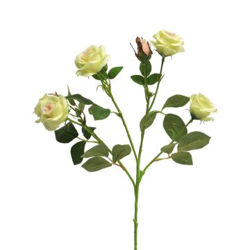 Decorative Flower Branch Rose SHANZHA, light green, 70 cm, Ø 6.5–7 cm