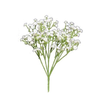 Fabric gypsophila bush CECILIA, white stem, 30 cm, Ø1 cm