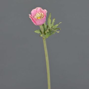 Decorative anemone flower BOYANG, pink, 14"/35cm, Ø2.4"/6cm Decorative anemone flower BOYANG, pink, 14"/35cm, Ø2.4"/6cm