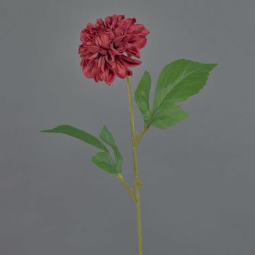 Artificial dahlia WANRU, dark red, 50 cm, Ø 9 cm Artificial dahlia WANRU, dark red, 50 cm, Ø 9 cm