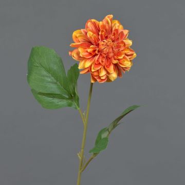 Artificial dahlia WANRU, orange, 50 cm, Ø9 cm Artificial dahlia WANRU, orange, 50 cm, Ø9 cm