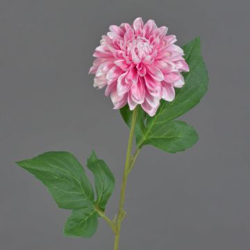 Artificial Dahlia WANRU, pink and white, 50cm, Ø9cm Artificial Dahlia WANRU, pink and white, 50cm, Ø9cm
