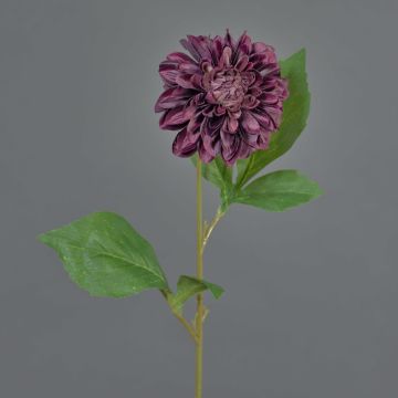 Artificial dahlia WANRU, dark purple, 50 cm, Ø9 cm Artificial dahlia WANRU, dark purple, 50 cm, Ø9 cm
