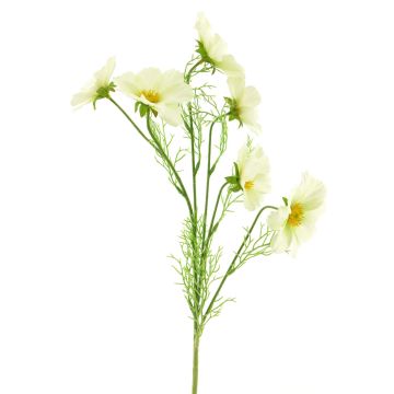 Plastic YUNIAN marigold branch, cream, 75cm Plastic YUNIAN marigold branch, cream, 75cm
