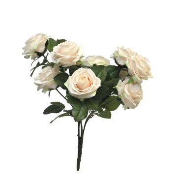 Artificial rose bush KAILIN on a stem, cream-pink, 16"/40cm Artificial rose bush KAILIN on a stem, cream-pink, 16"/40cm