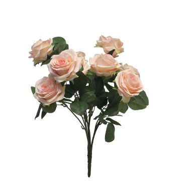 Artificial rose bush KAILIN on a stem, pink-cream, 16"/40cm Artificial rose bush KAILIN on a stem, pink-cream, 16"/40cm