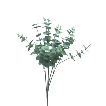 FENYU decorative eucalyptus plant on a stem, green and white, 60 cm