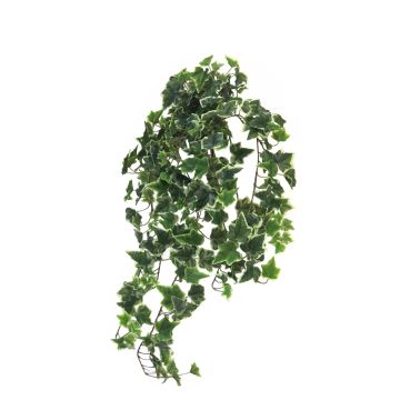 LANSHUO artificial hanging ivy on a stake, green and white, 100 cm