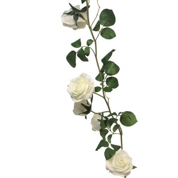 KAILIN decorative rose garland, cream, 145cm KAILIN decorative rose garland, cream, 145cm