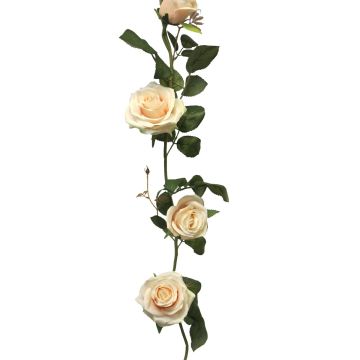 KAILIN Rose Decorative Flower Garland, cream-pink, 145cm KAILIN Rose Decorative Flower Garland, cream-pink, 145cm