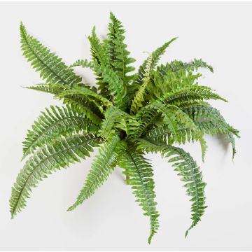 Artificial Boston fern SAMUEL, spike, green, 16"/40cm, Ø 20"/50cm
