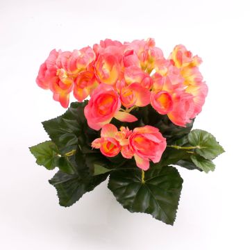 Silk flower begonia IVANA on spike, pink, 8"/20cm, Ø 1.2"-2"/3-5cm