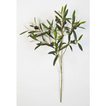 Decorative olive branch KONSTANTINOS, fruit, flame retardant, 20"/50cm