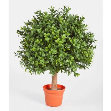Artificial boxwood ball TOM, real trunk, 18"/45cm, Ø 12"/30cm