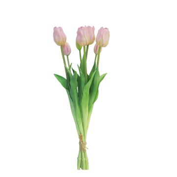 Fabric tulip bouquet LONA, pink, 18"/45cm, Ø5.9"/15cm