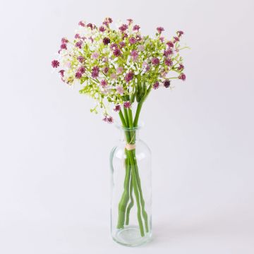 Fabric gypsophila bunch CECILIA, fuchsia, 12"/30cm, Ø6.7"/17cm Fabric gypsophila bunch CECILIA, fuchsia, 12"/30cm, Ø6.7"/17cm