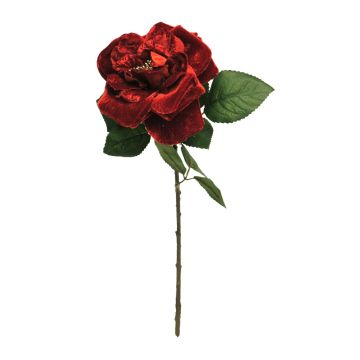 Textile Rose YUFAN, red, 45cm, Ø13cm Textile Rose YUFAN, red, 45cm, Ø13cm