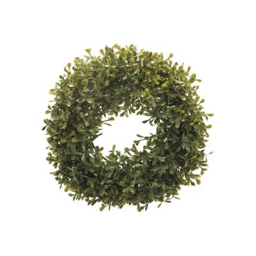 Faux boxwood wreath FRITZ, crossdoor, Ø11"/28cm Faux boxwood wreath FRITZ, crossdoor, Ø11"/28cm