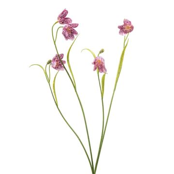 Artificial PITARA checkerboard flower branch, pink -white, 50cm Artificial PITARA checkerboard flower branch, pink -white, 50cm