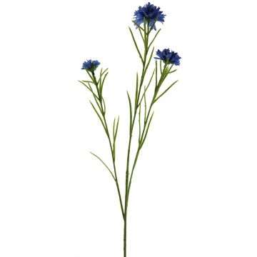 Decorative flower branch: Cornflower NAWEN, light blue, 65cm, Ø3–5.5cm
