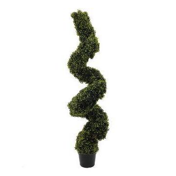 Faux boxwood spiral FRITZ, 5ft/150cm Faux boxwood spiral FRITZ, 5ft/150cm