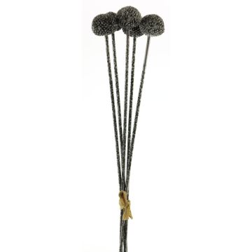 Artificial ornamental leek bunch ANSHUO, silver, 24"/60cm Artificial ornamental leek bunch ANSHUO, silver, 24"/60cm