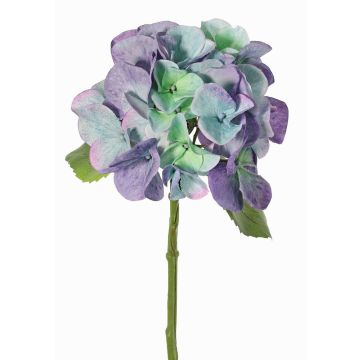 Artificial hydrangea CHIDORI, purple-blue-green, 30cm, Ø13cm Artificial hydrangea CHIDORI, purple-blue-green, 30cm, Ø13cm